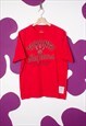 Vintage Adidas Toronto raptors red T-shirt 