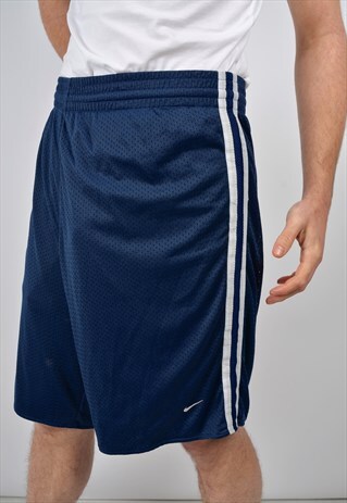 VINTAGE NIKE SPORTS SHORTS IN NAVY BLUE 90'S