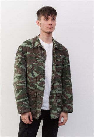 LIZARD VIETNAM WAR VINTAGE MEN'S S JACKET FRENCH ARMY