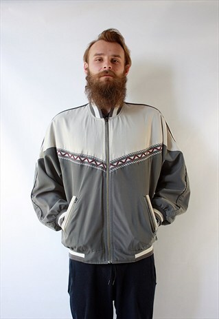 VINTAGE 90'S AMAZING OLDSCHOOL BOMBER JACKET WITH ZIP