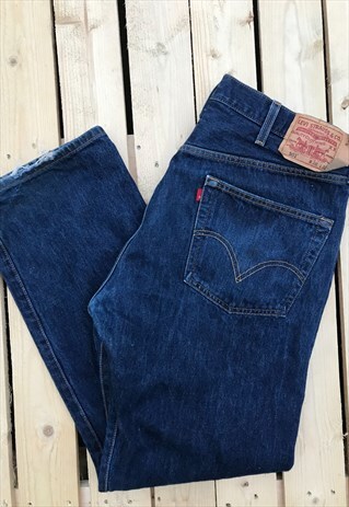 VINTAGE 90'S 501 BUTTON FLY BLUE LEVI JEANS