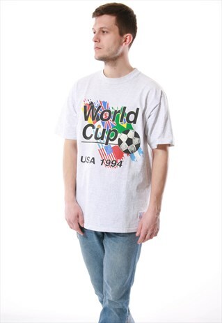 90S VINTAGE CSA WORLD CUP 1994 RARE OLDSCHOOL T-SHIRT 13656