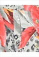 VINTAGE LEAFY PRINT SKIRT - M