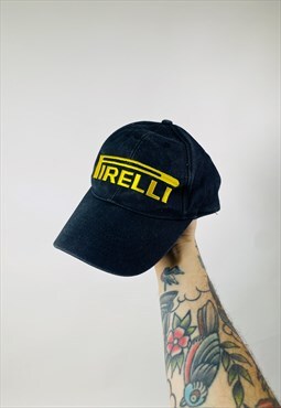 Vintage 90s Pirelli Racing Embroidered Hat Cap