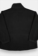 L.L.BEAN VINTAGE EMBROIDERED BLACK FLEECE JACKET WOMANS XXL