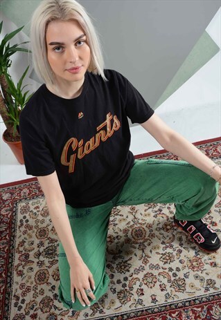 VINTAGE GIANTS T-SHIRT IN BLACK WITH PRINT.