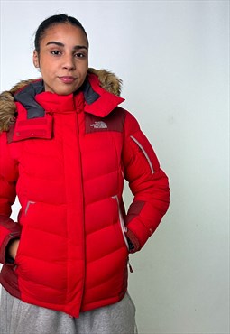 Red y2ks The North Face Summit Series Puffer Jacket Coat