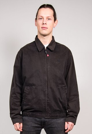 90'S VINTAGE BLACK RALPH LAUREN CHAPS BOMBER JACKET