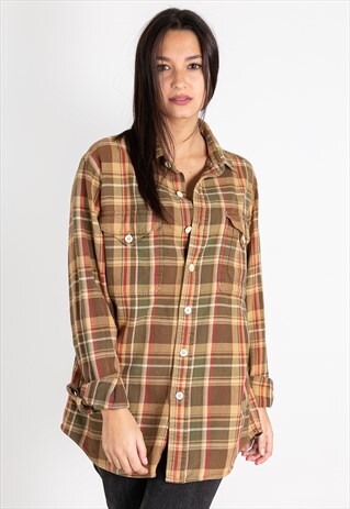 VINTAGE 80S POLO RALPH LAUREN WINTER SHIRT / S9346