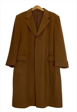 Yves Saint Laurent unisex brown wool oversize coat