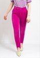 VINTAGE CORDUROY STIRRUP PANTS IN PINK