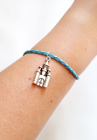 CASTLE CHARM BRACELET BABY BLUE