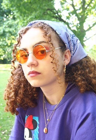 ORANGE LENS SMALL SUNGLASSES