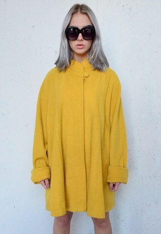 VINTAGE 80S YELLOW WINTER COAT