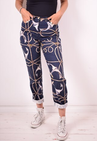 MAX MARA WOMENS VINTAGE JEANS W28 L30 BLUE 90S