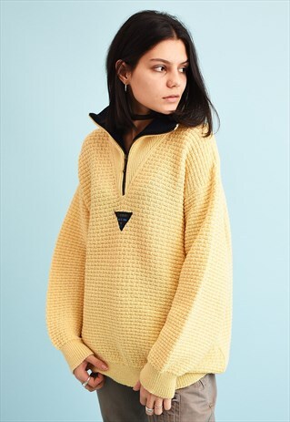 80S RETRO CHUNKY OVERSIZED DADS KNIT JUMPER