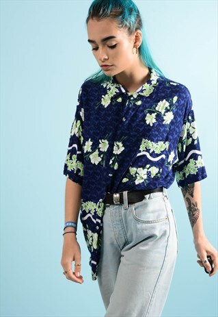 BLUE HAWAIIAN SHIRT