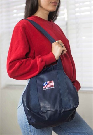 VINTAGE POLO SPORT RALPH LAUREN BAG LOGO 90S X 12.4