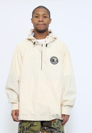 VINTAGE TOMMY HILFIGER 1/4 ZIP HOODED JACKET