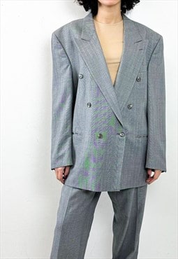Vintage 90s double breast blazer and trousers set 