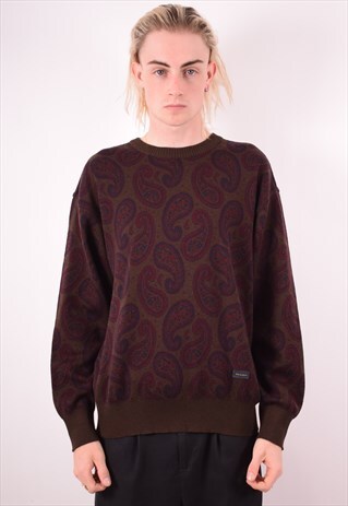 PAUL & SHARK MENS VINTAGE JUMPER SWEATER LARGE MULTI 90S