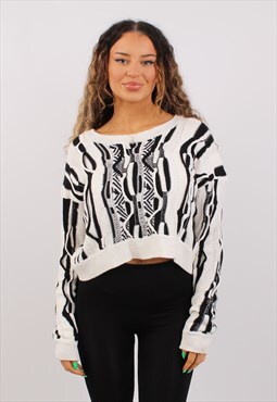 Vintage Women's Forever 21 Coogi Style Multicolour Jumper