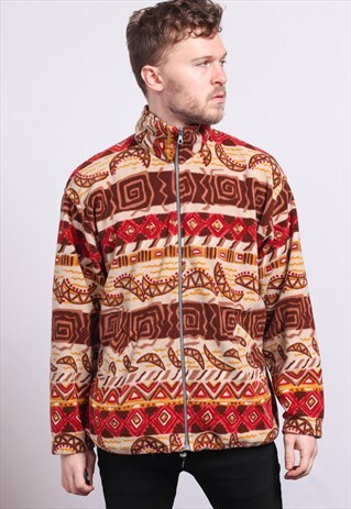 VINTAGE ZIP UP FLEECE TOP