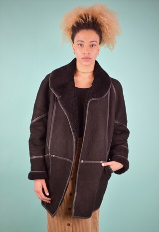 VINTAGE 90'S SHEARLING COAT