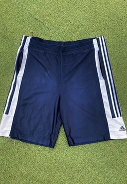 Vintage Adidas 2008 navy blue & white shorts XL