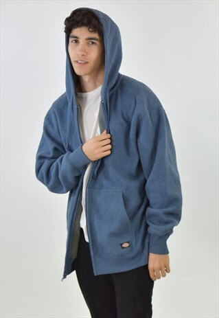 VINTAGE 90S BLUE DICKIES ZIP UP HOODIE JACKET
