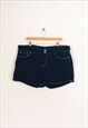 Vintage levi's denizen thin denim shorts navy w40 KM198