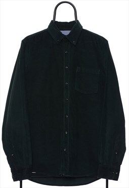 Vintage Dark Green Corduroy Shirt Mens