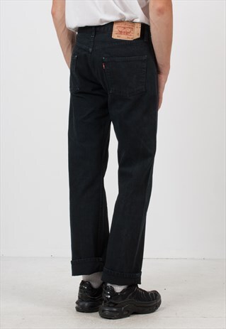 VINTAGE BLACK LEVI'S 501 FIT DENIM JEANS
