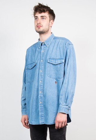 90'S TOMMY HILFIGER DENIM SHIRT