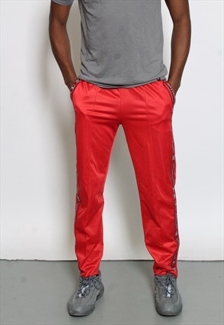 VINTAGE CHAMPION TRACK PANTS RED (RTRN)
