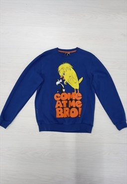 00s Cropp Looney Tunes Sweatshirt Blue