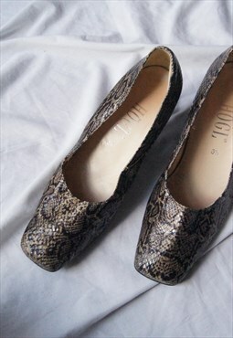 Vintage Hogl Shoes In Snakeskin