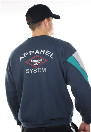 VINTAGE 90S REEBOK SMALL LOGO SWEATSHIRT JUMPER