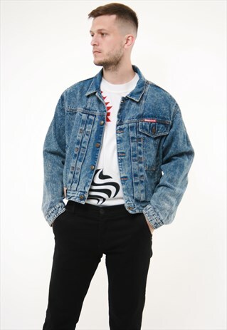 90S VINTAGE BUSTIN STOCK OLDSCHOOL DENIM JACKET 14119