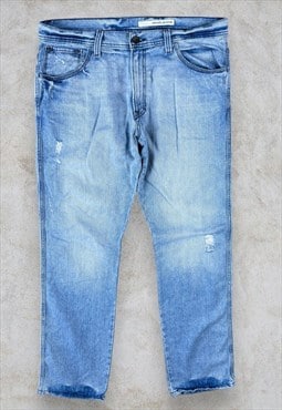 DKNY Bleecker Jeans Blue Straight Leg Men's W38 L34