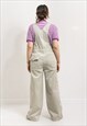 CALVIN KLEIN VINTAGE OVERALLS DEADSTOCK DUNGAREES IN BEIGE L