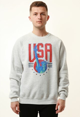1990 VINTAGE OLDSCHOOL USA GRAPHIC SWEATSHIRT 16288