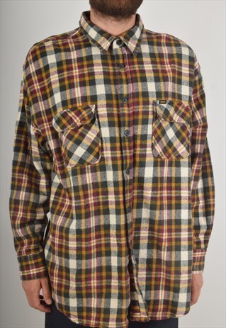 VINTAGE FLANNEL SHIRT LEE SIZE XL 90'S (931)