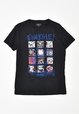Vintage Energie T-Shirt Top Slim Fit Black