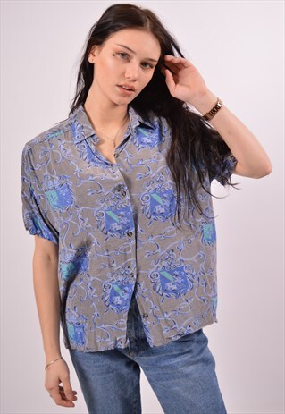 VINTAGE BENETTON SHIRT BLUE