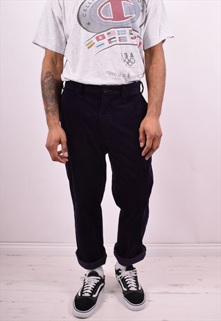 POLO RALPH LAUREN MENS VINTAGE CORDUROY TROUSERS W34 L32