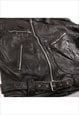 VINTAGE 90'S SK FASHION LEATHER JACKET HEAVYWEIGHT FULL ZIP