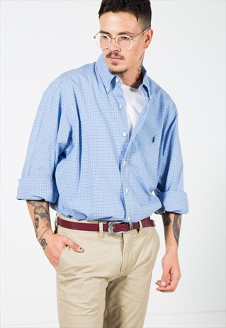 VINTAGE 80S CLASSIC POLO RALPH LAUREN SHIRT / S4526