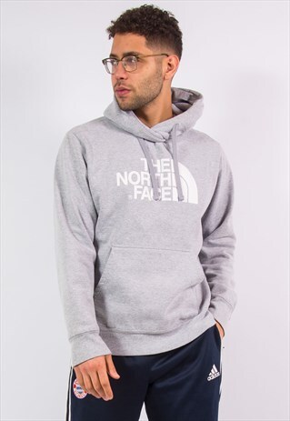 THE NORTH FACE HOODIE GREY HOODED SWEATSHIRT
