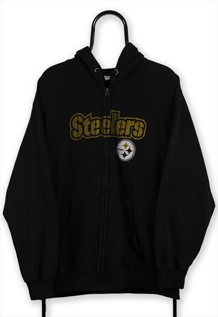 NFL VINTAGE BLACK PITTSBURGH STEELERS HOODIE